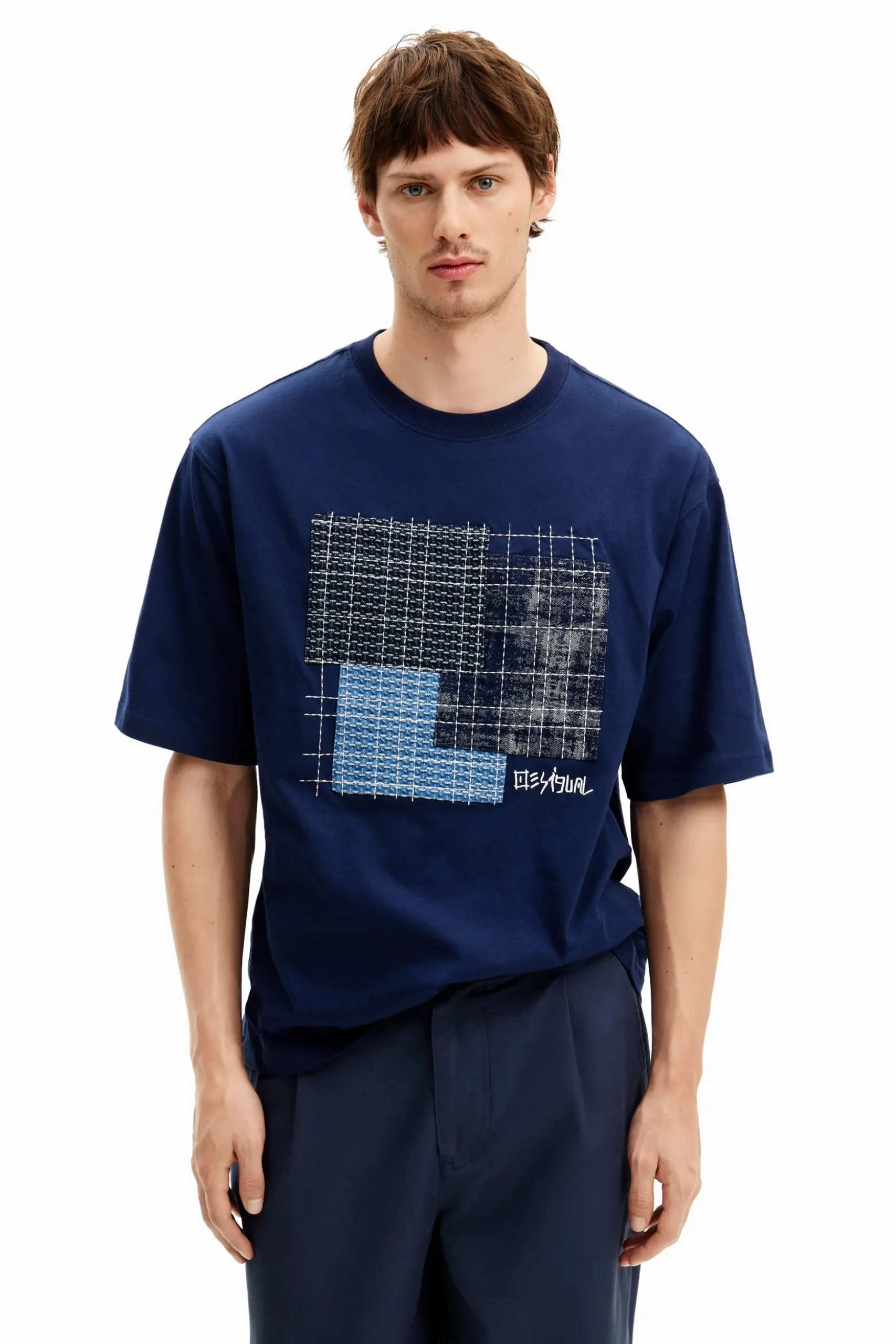 T-shirt with central patch