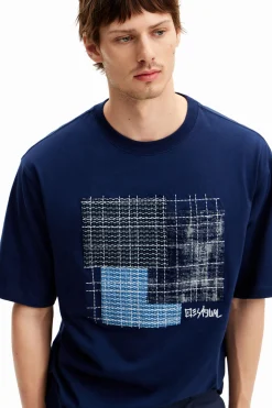 T-shirt with central patch