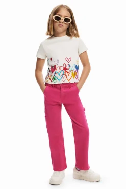 T-shirt with heart illustrations