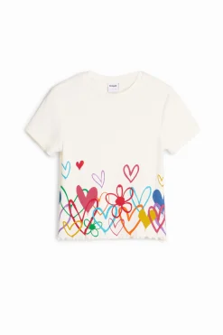 T-shirt with heart illustrations