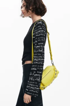 T-shirt with printed sleeves