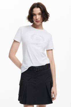 T-shirt with strass logo