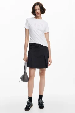 T-shirt with strass logo
