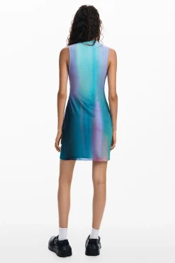 Tulle dress with gradient effect