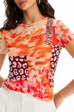 Tulle patch T-shirt