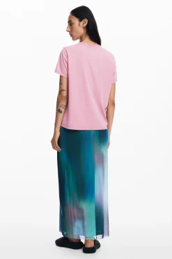 Tulle skirt with gradient effect