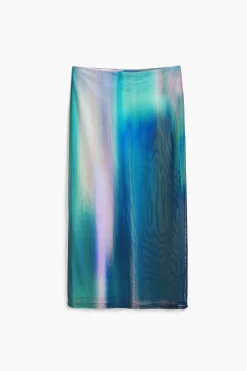 Tulle skirt with gradient effect