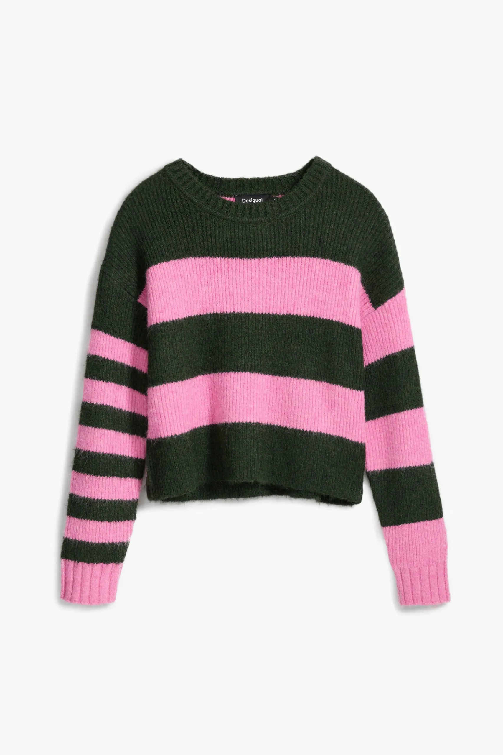 Two-tone striped sweater