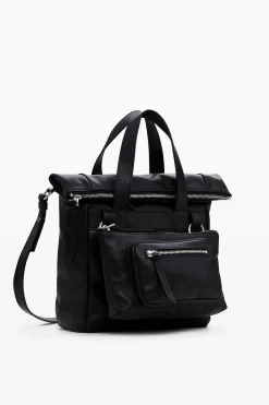 Voyager M leather backpack