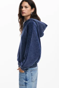 Washed effect hoodie