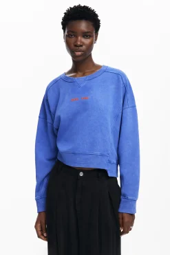 Washed effect sweatshirt