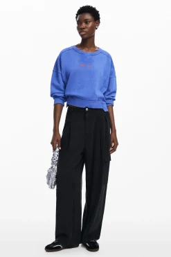 Washed effect sweatshirt