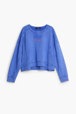 Washed effect sweatshirt