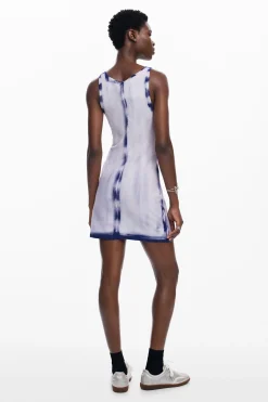 Washed-effect short dress