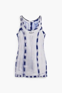 Washed-effect short dress