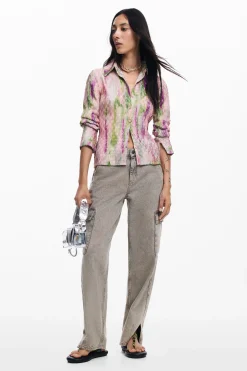 Watercolor gradient blouse