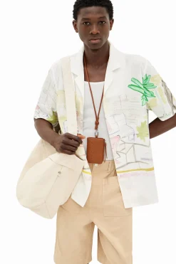 Watercolor print shirt