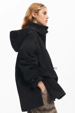 Waterproof parka hood