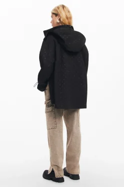 Waterproof parka hood