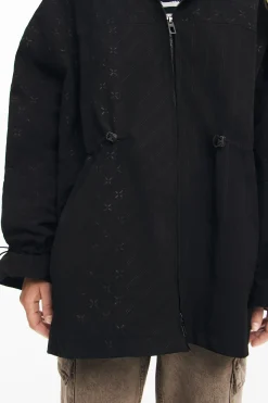 Waterproof parka hood