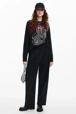 Wave knit sweater M. Christian Lacroix