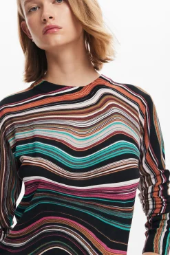 Wavy striped sweater