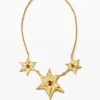Zalio chain necklace with hanging stars