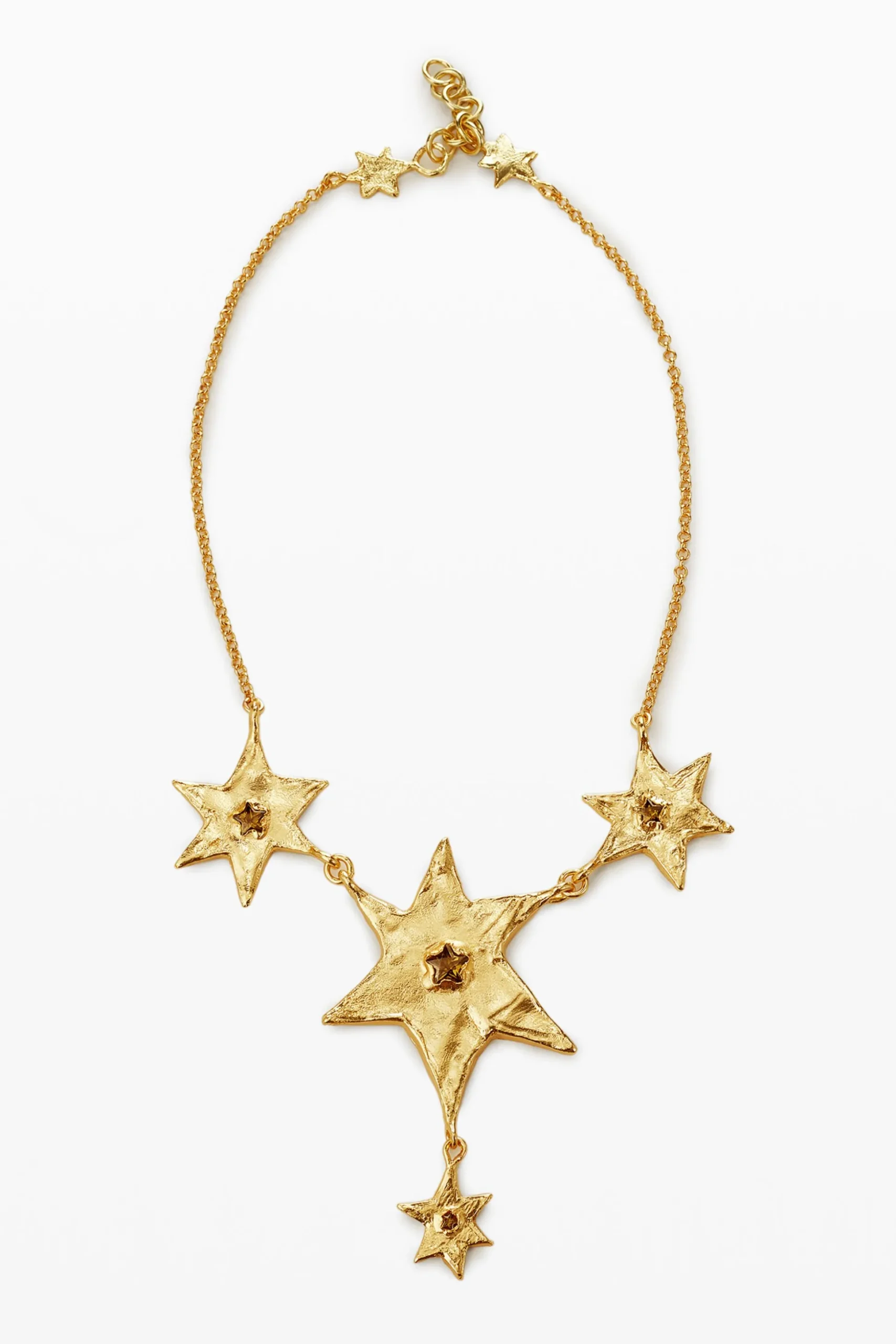 Zalio chain necklace with hanging stars