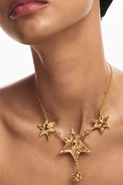 Zalio chain necklace with hanging stars