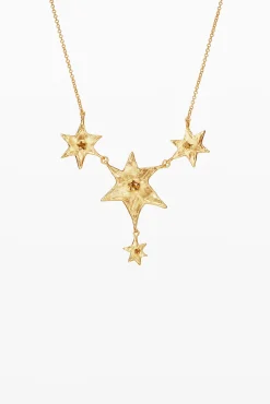 Zalio chain necklace with hanging stars