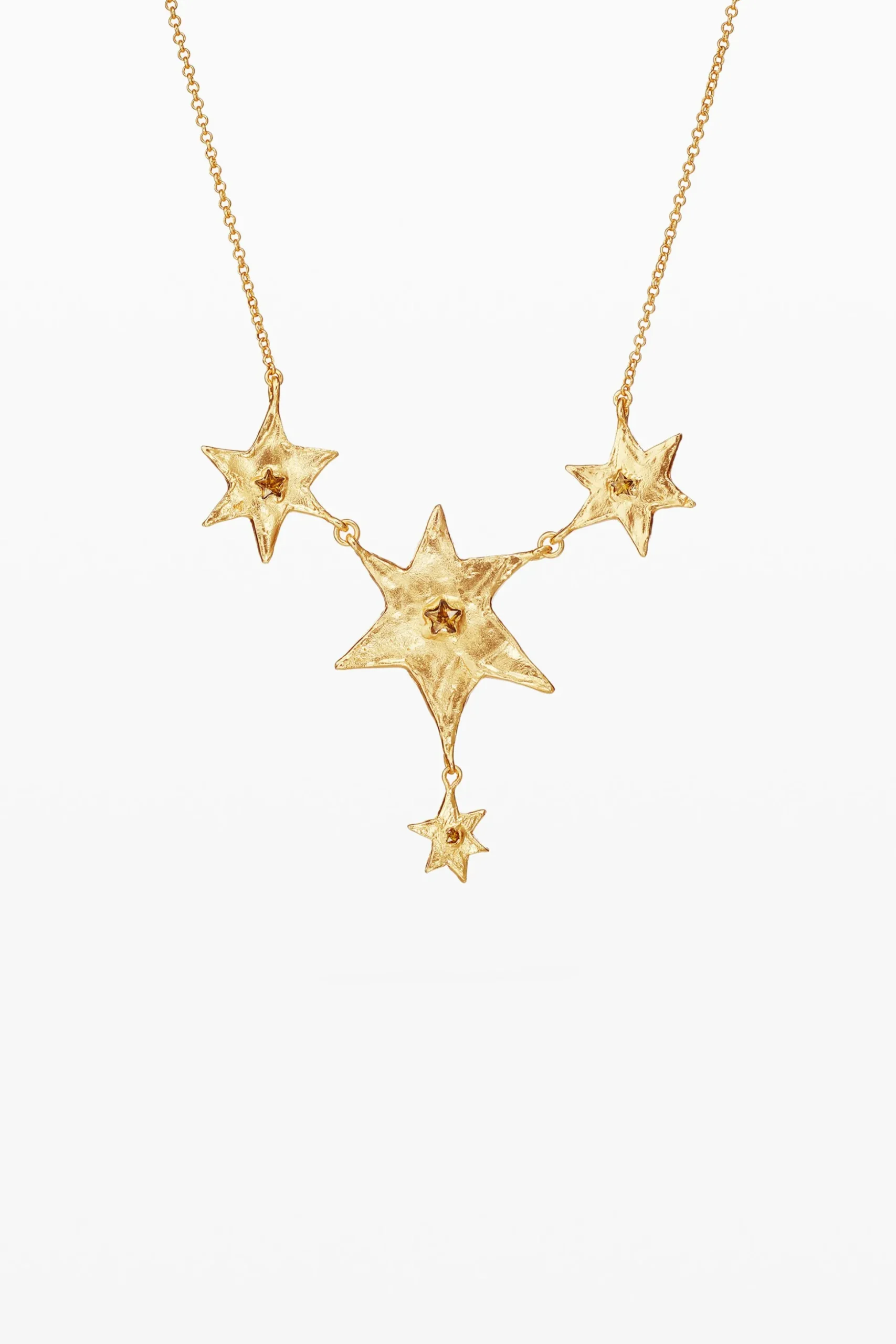 Zalio chain necklace with hanging stars