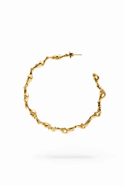 Zalio gold plated XL hoop earrings