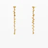 Zalio gold-plated cascade earrings