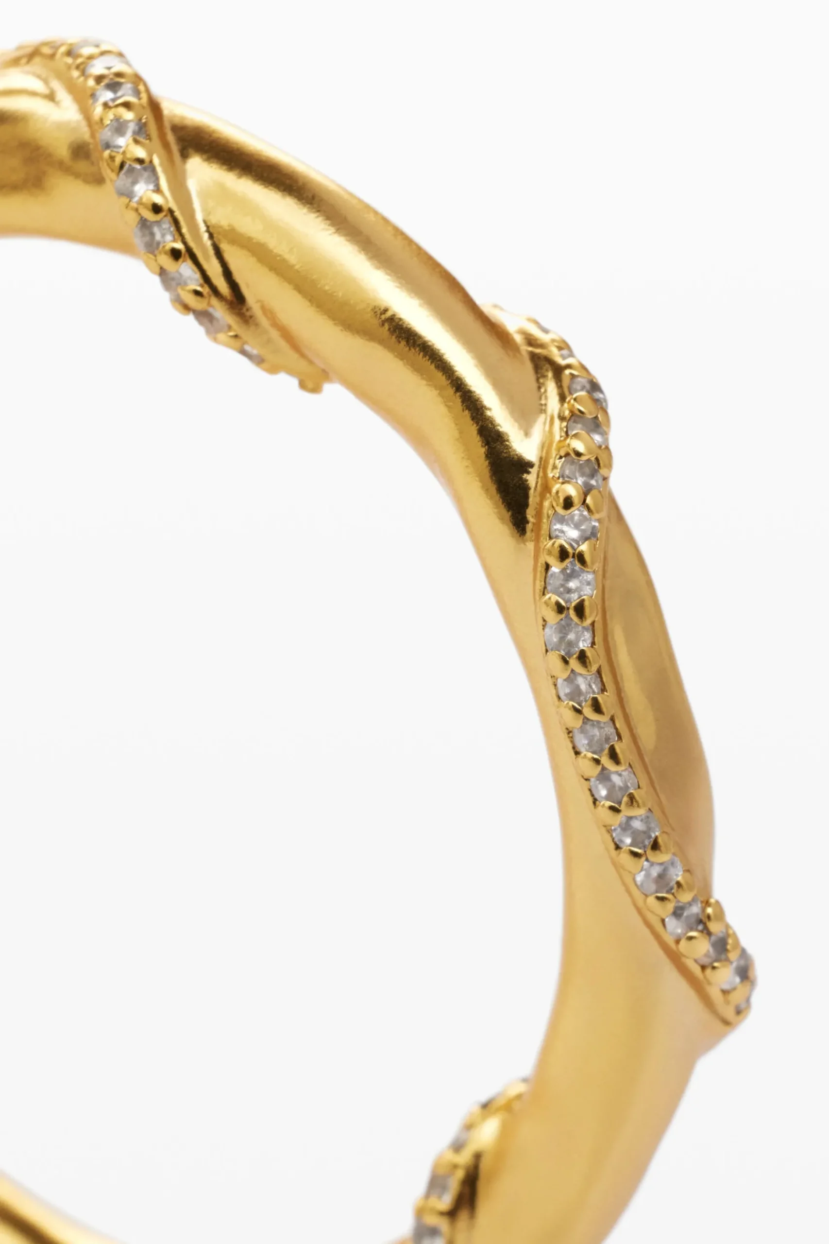 Zalio gold-plated crystal earrings