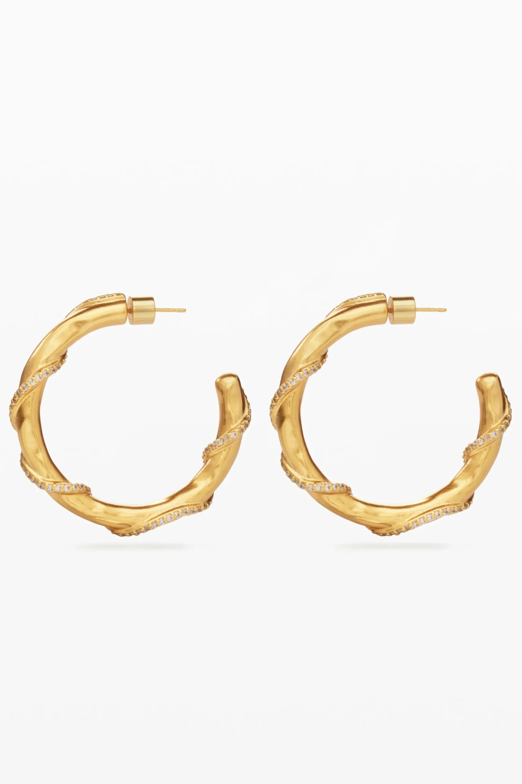 Zalio gold-plated crystal earrings