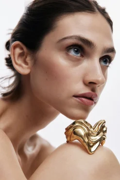 Zalio gold-plated heart bracelet