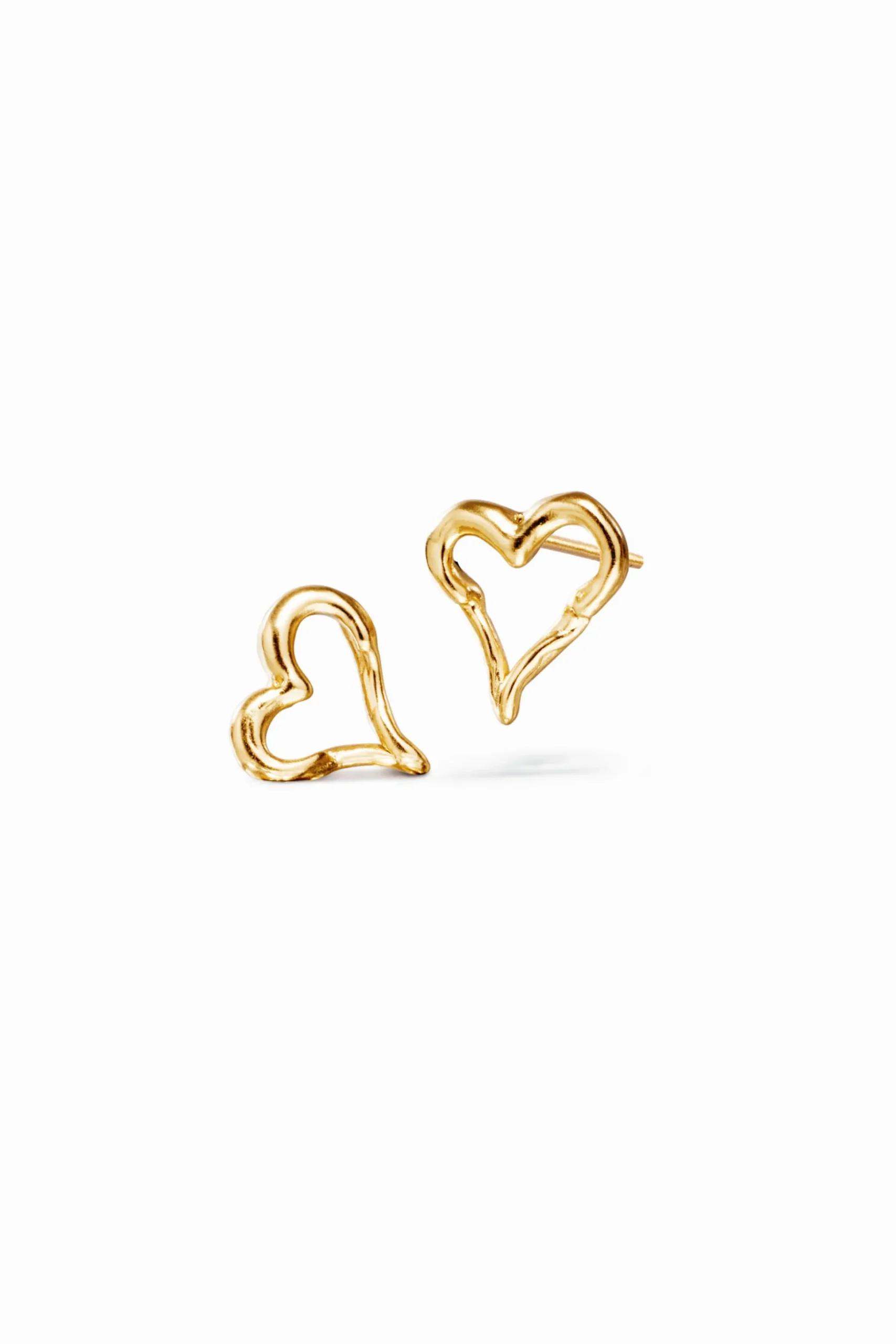 Zalio gold-plated heart earrings