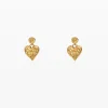 Zalio gold-plated heart earrings