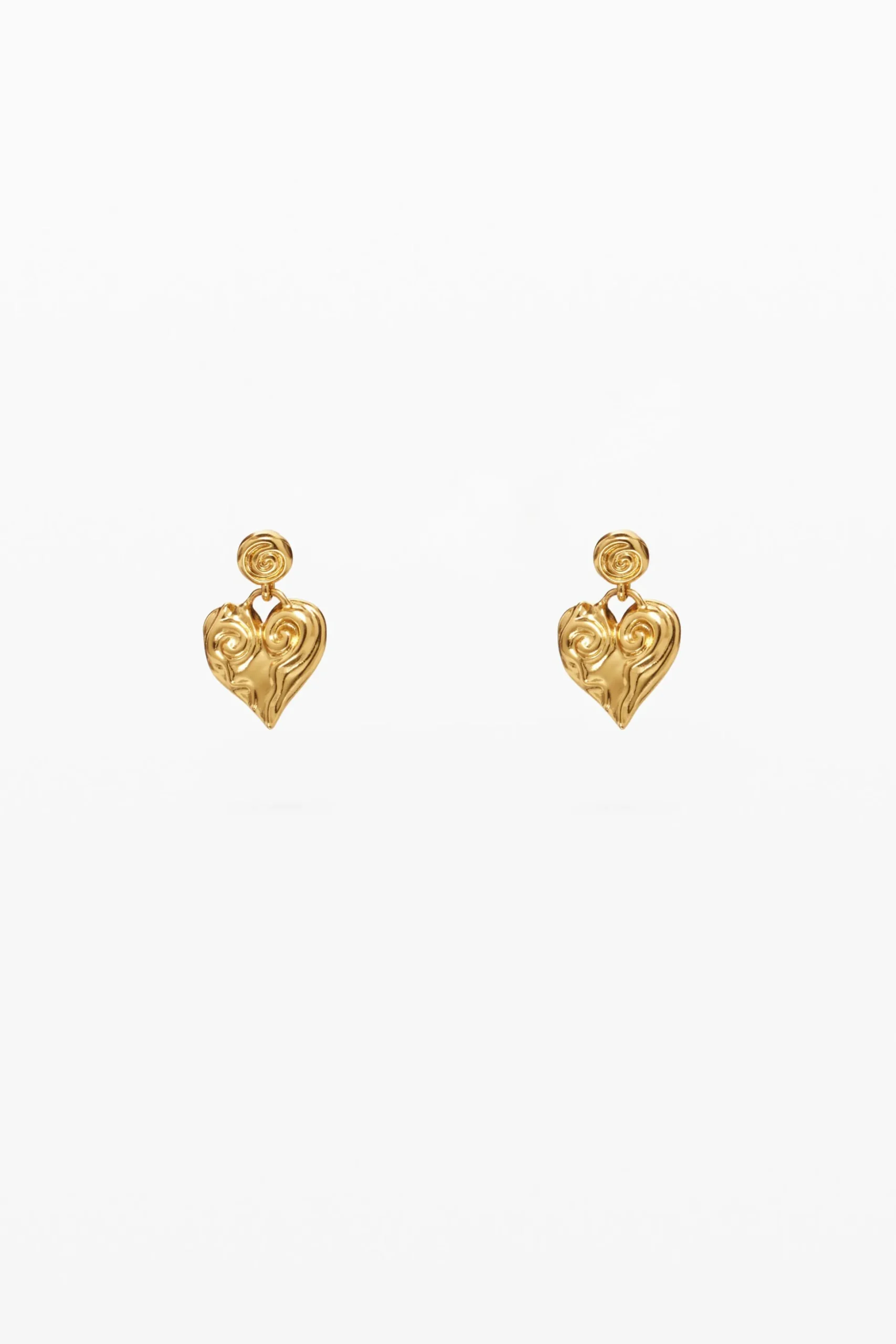 Zalio gold-plated heart earrings