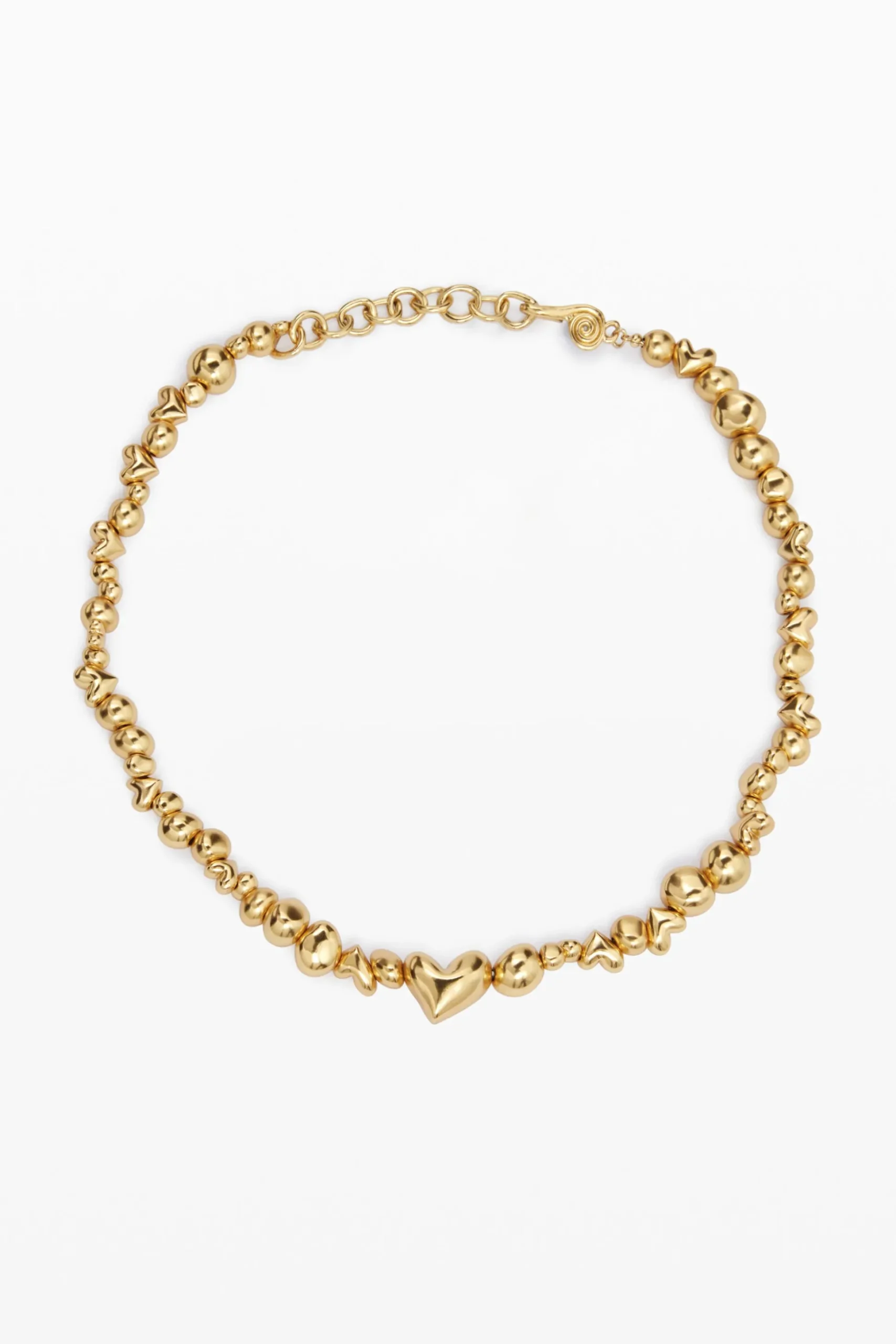 Zalio gold-plated heart pendant