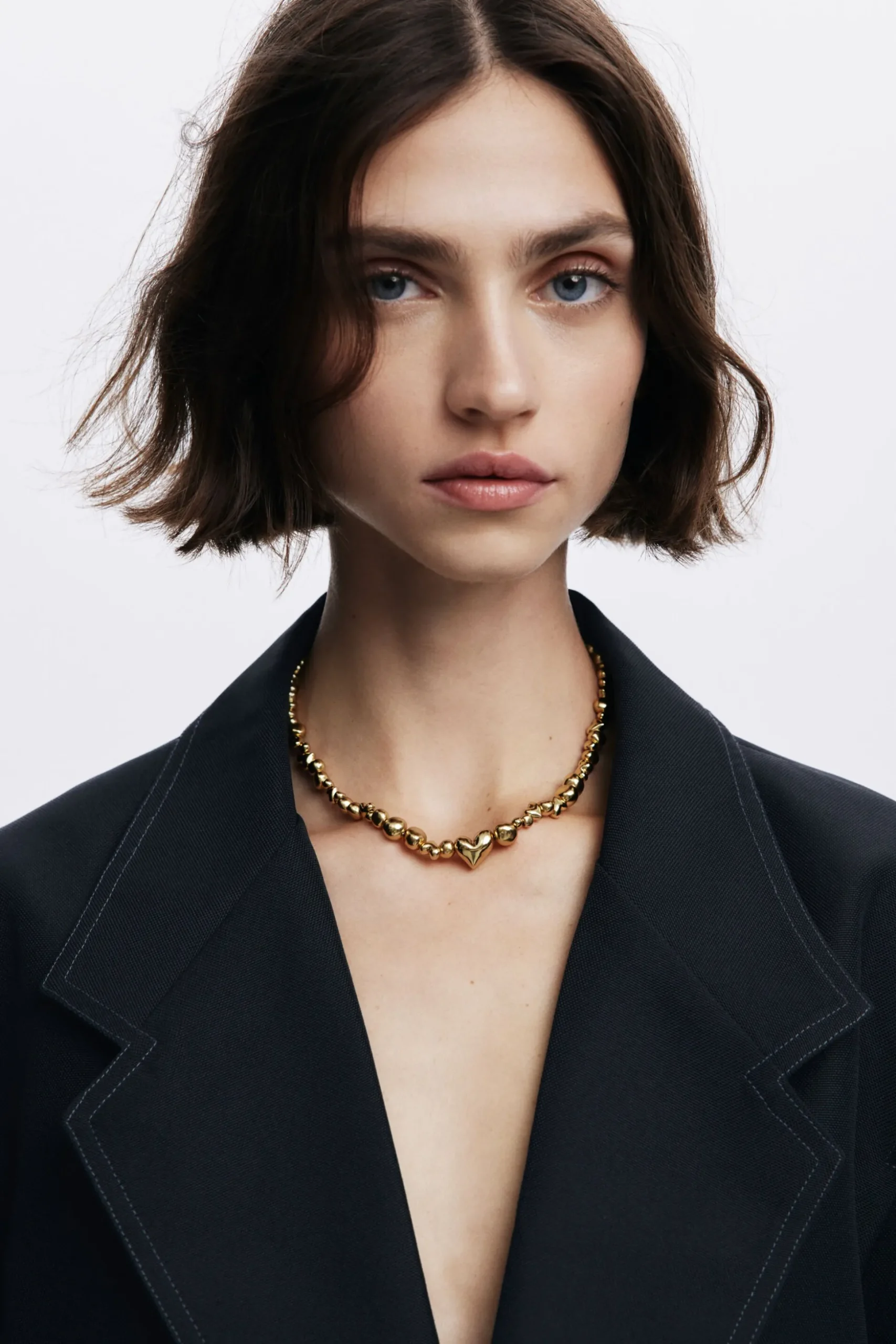 Zalio gold-plated heart pendant