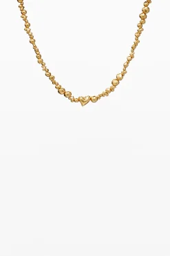 Zalio gold-plated heart pendant