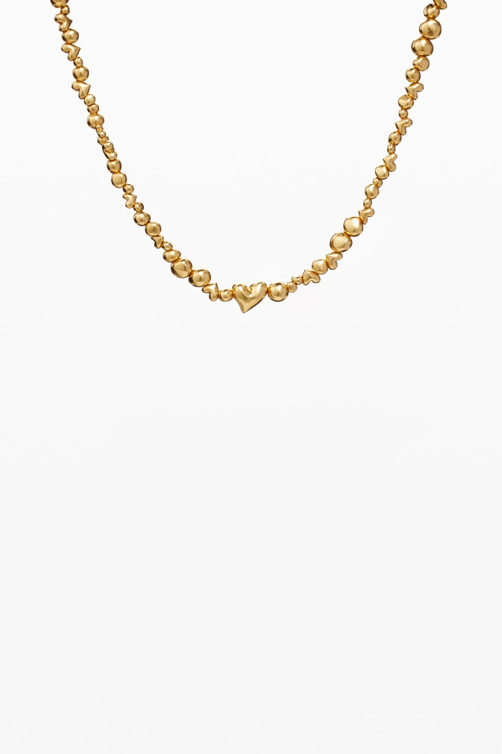 Zalio gold-plated heart pendant