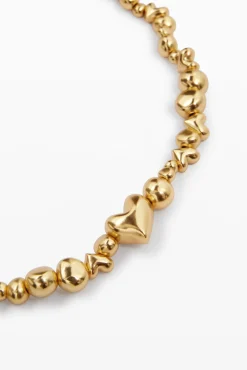 Zalio gold-plated heart pendant