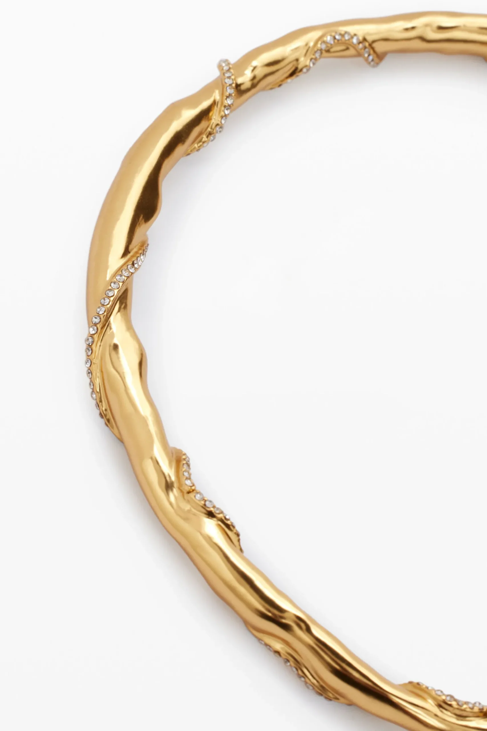 Zalio gold-plated rigid necklace