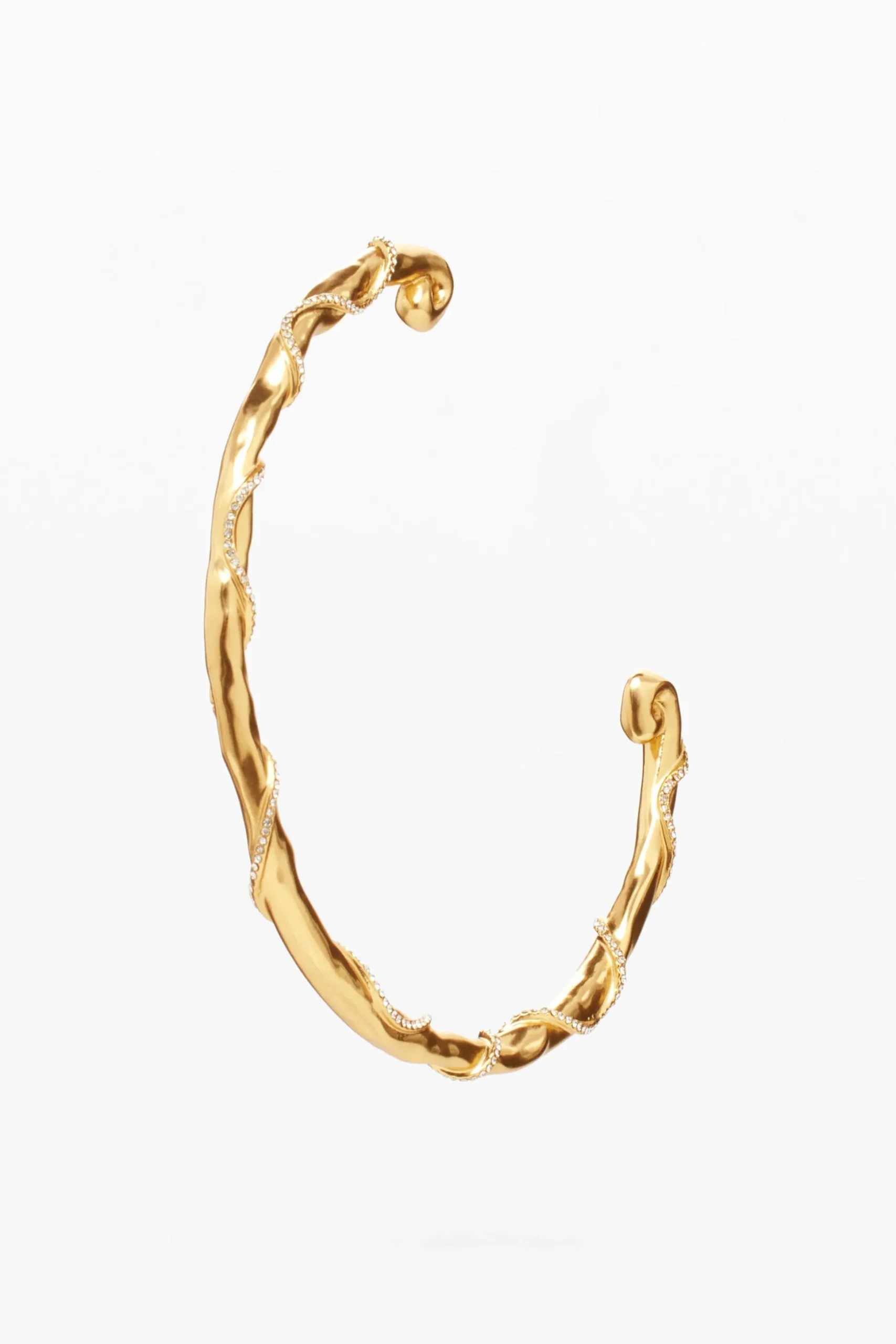 Zalio gold-plated rigid necklace
