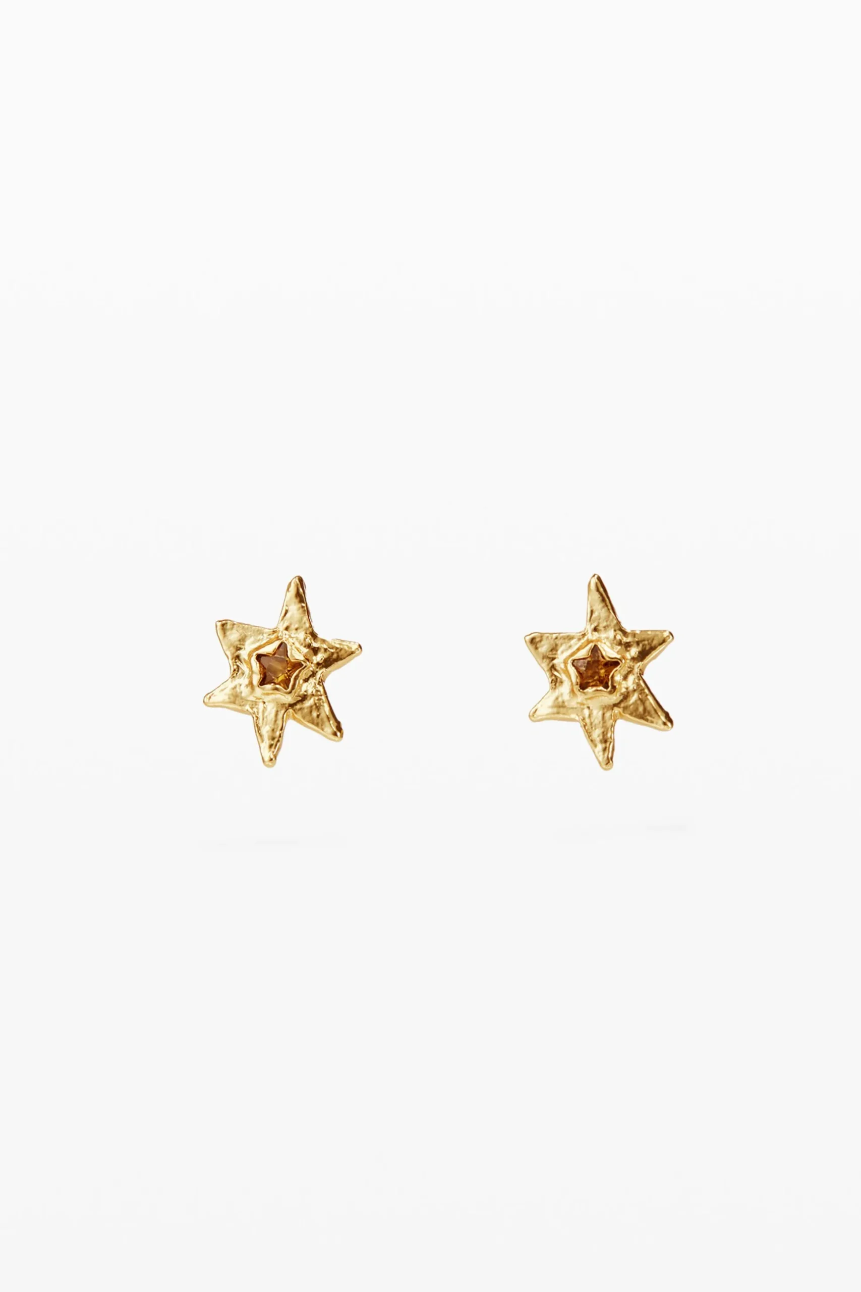 Zalio gold-plated star earrings