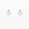 Zalio Purple Crystal Earrings