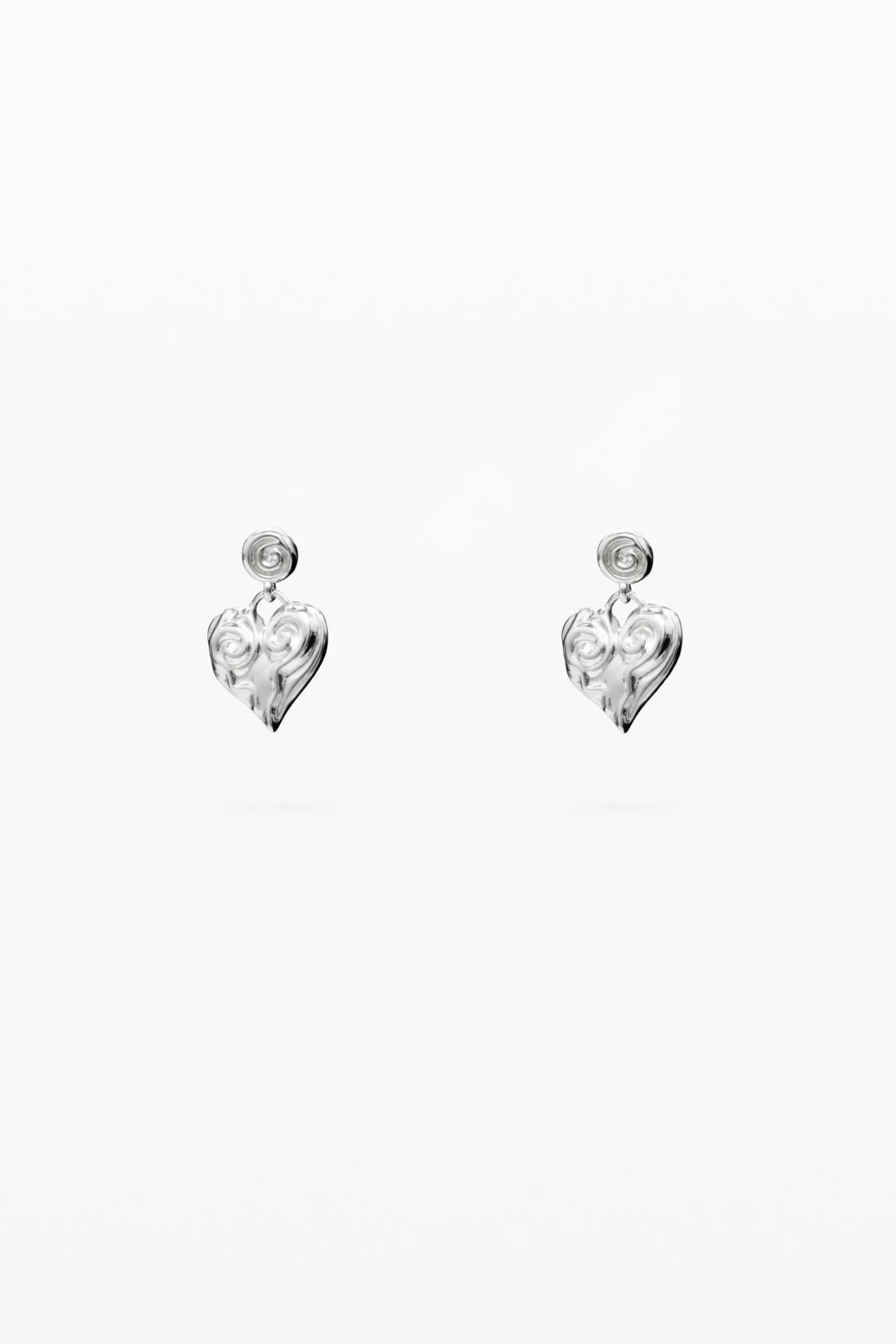 Zalio silver-plated heart earrings