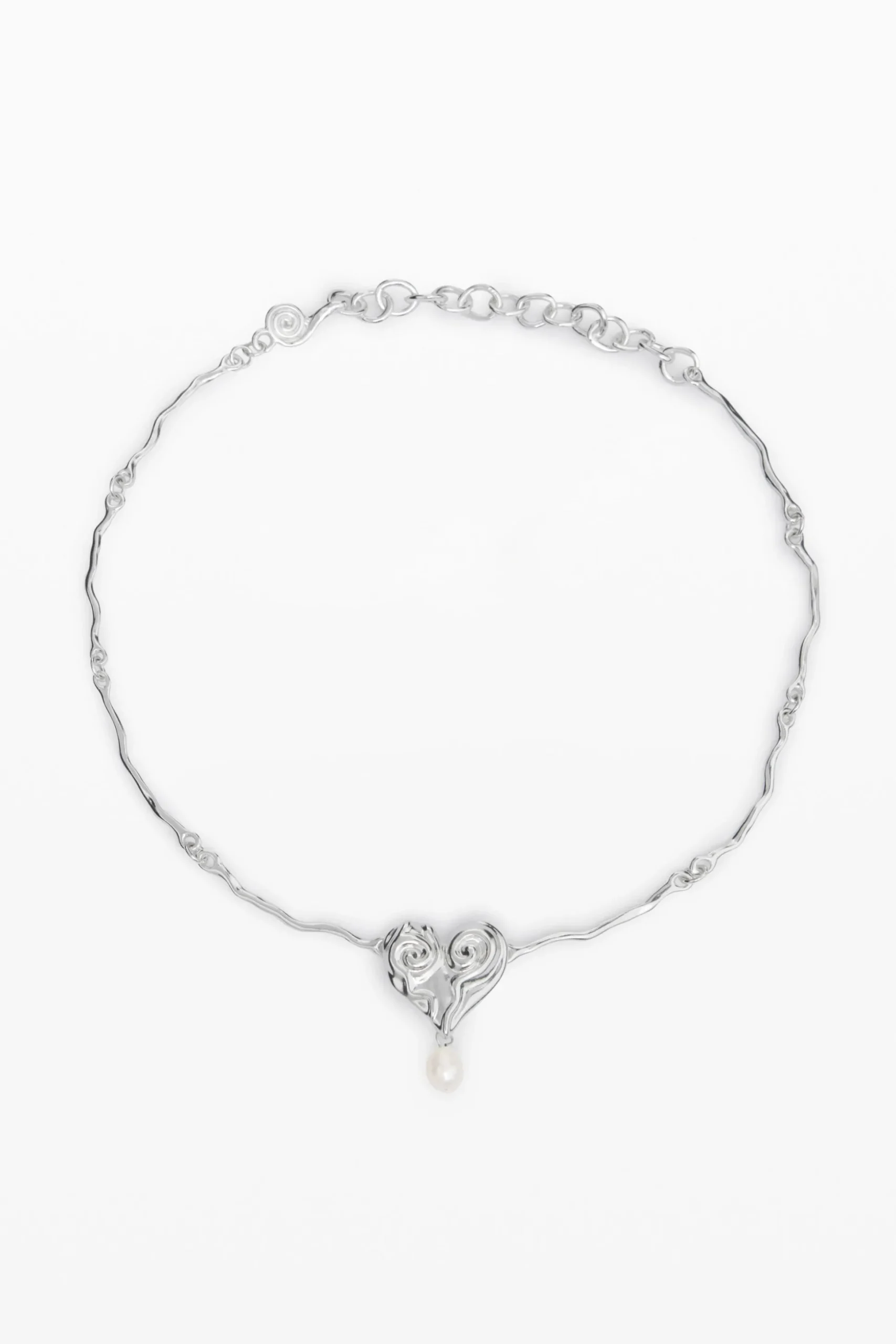 Zalio silver-plated pearl pendant